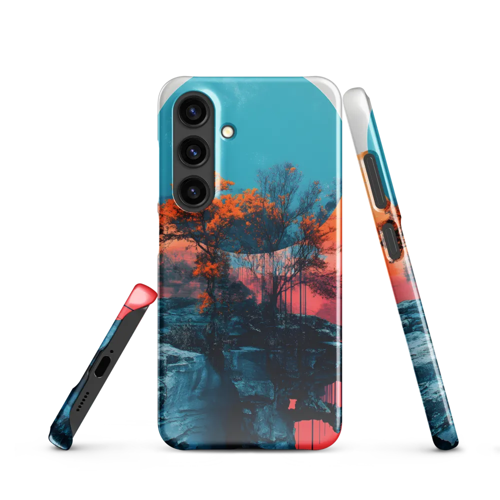 Ethereal Landscapes: A Dance of Color and Form | Phone Case |  S24 | Snap Case | Glossy