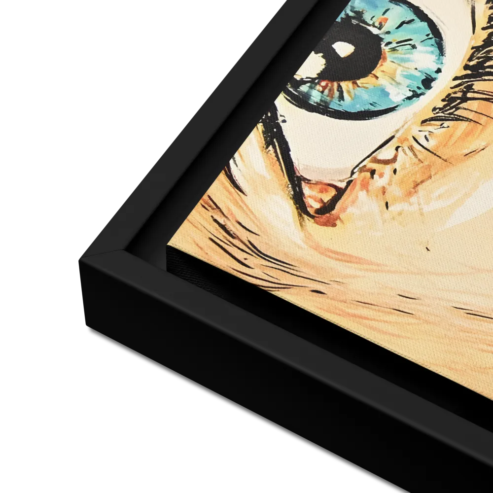 Gaze of Emotion | Canvas with Black Frame | 12″×16″
