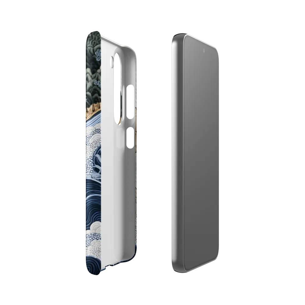 Oceanic Harmony: A Tranquil Landscape | Phone Case |  S23 | Snap Case | Matte