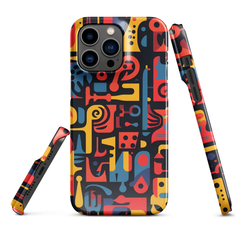 Mosaic of Playful Patterns | Phone Case |  14 Pro Max | Snap Case | Glossy