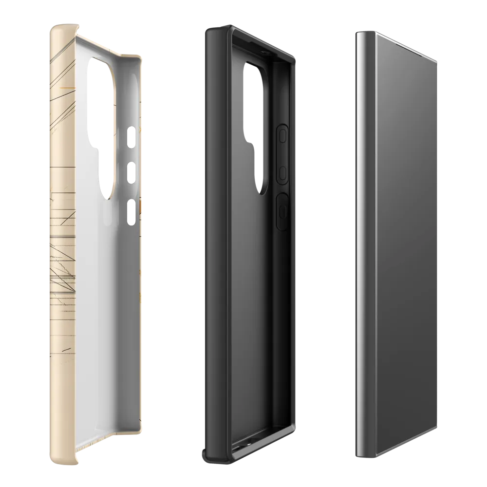 Abstract Profile: A Minimalist Exploration | Phone Case |  S24 Ultra | Tough Case | Matte