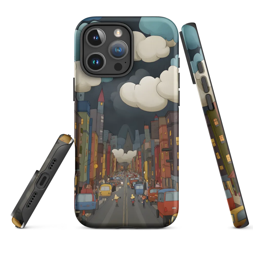 Urban Symphony: A City Awakens at Dusk | Phone Case |  16 Pro Max | Tough Case | Matte