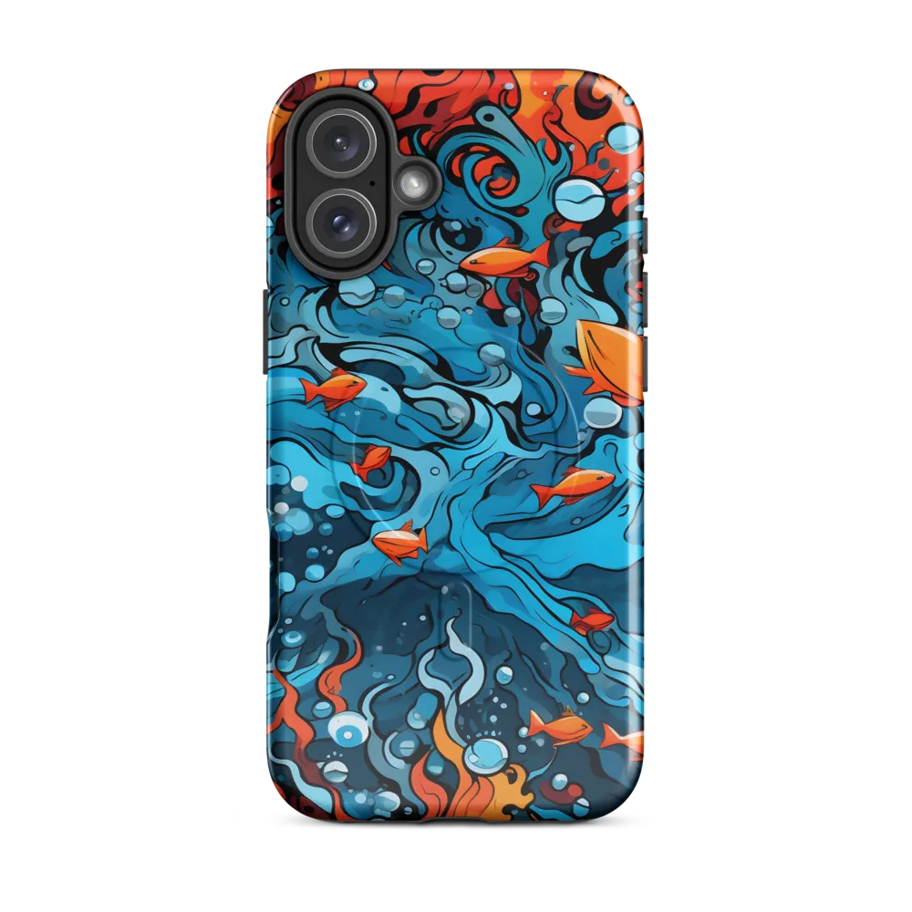 Fluid Harmony: Ocean and Flames
