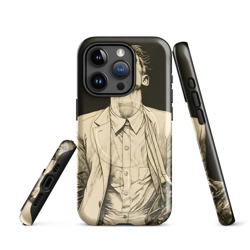 Desperate Gaze | Phone Case |  15 Pro | MagSafe® Tough Case | Glossy