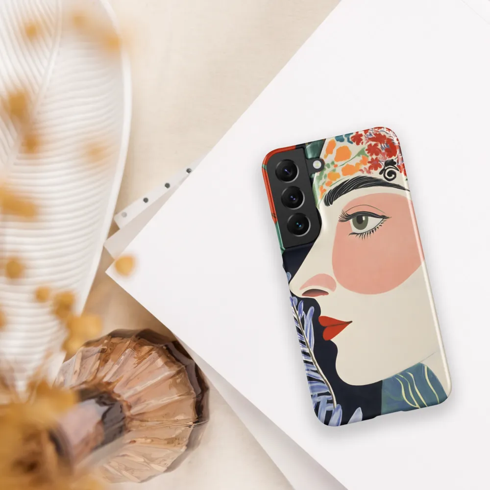 Floral Serenade: A Modern Portrait