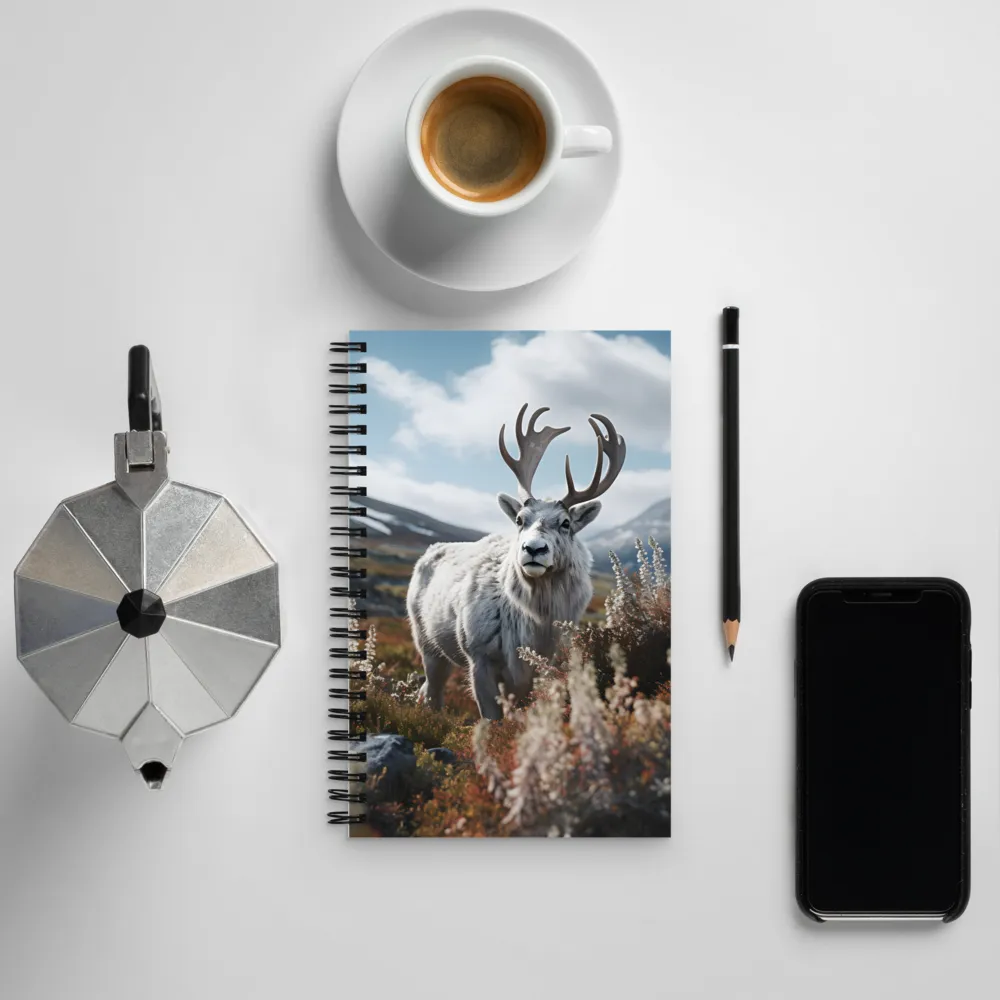 Majestic Harmony: The Reindeer in Nature | Spiral Notebook