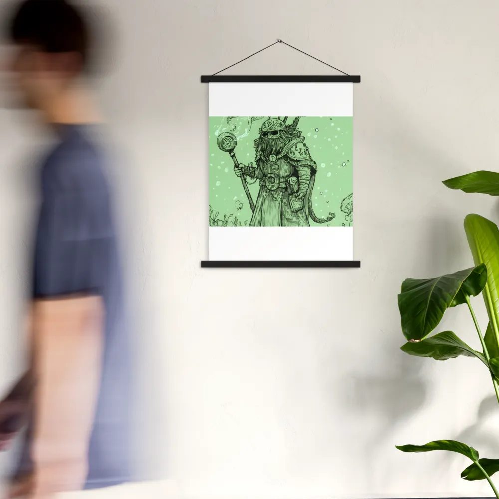 The Enigmatic Wizard | Poster With Black Wood Hanger | 18″×24″