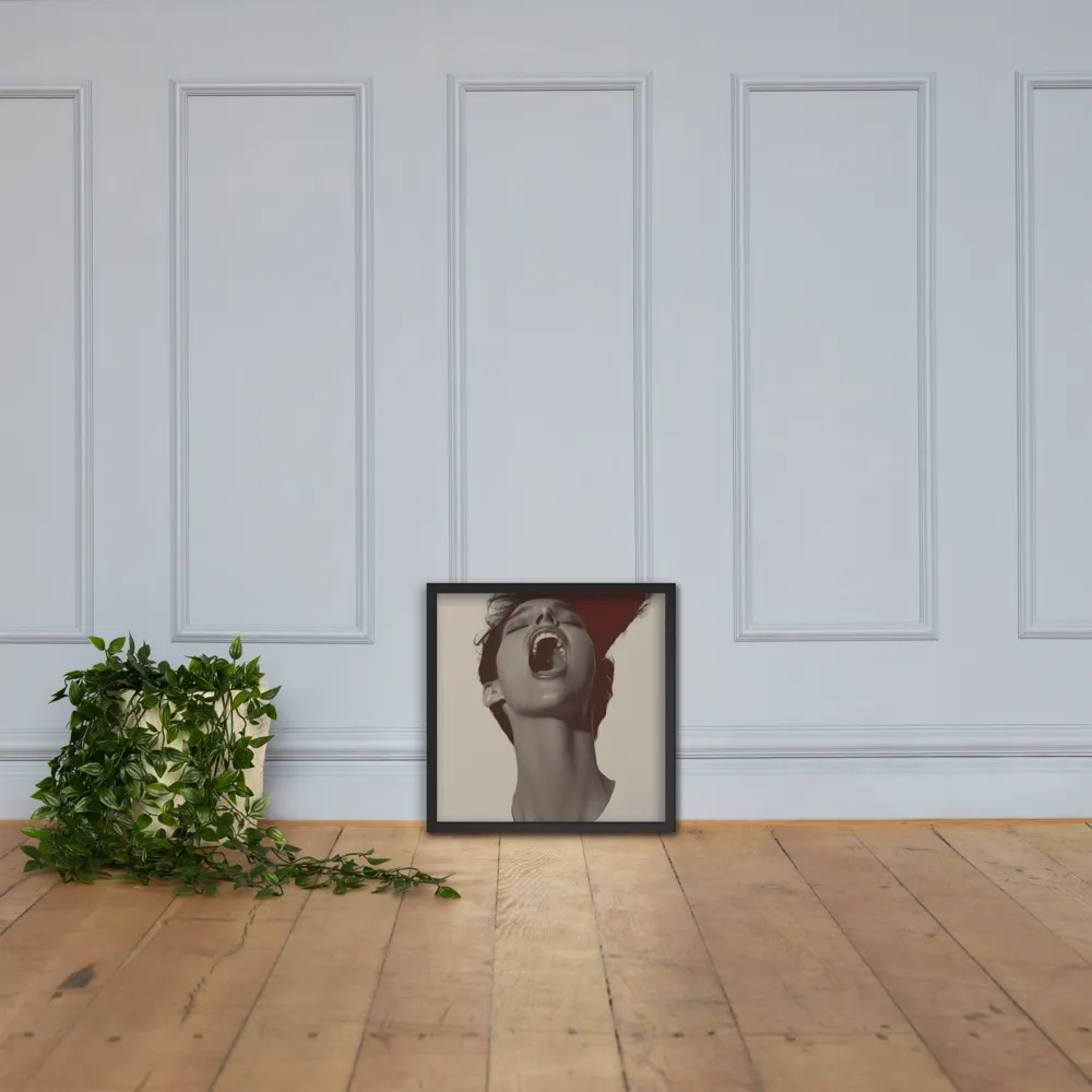 Echoes of Emotion | Poster with Black Frame | 18″×18″