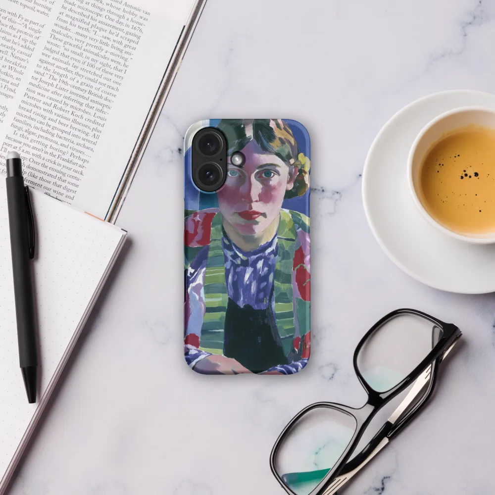 Vibrant Gaze: A Modernist Portrait