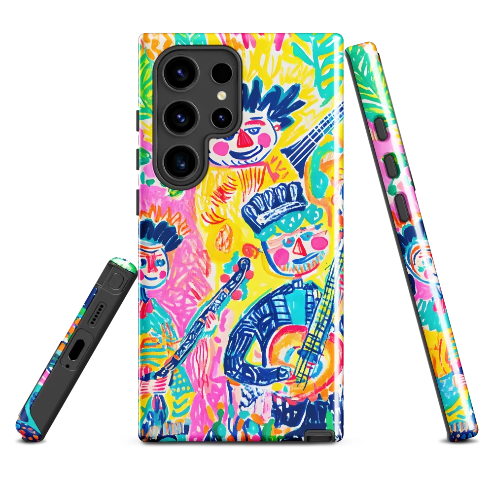 Joyful Duet: A Celebration of Music | Phone Case |  S24 Ultra | Tough Case | Glossy