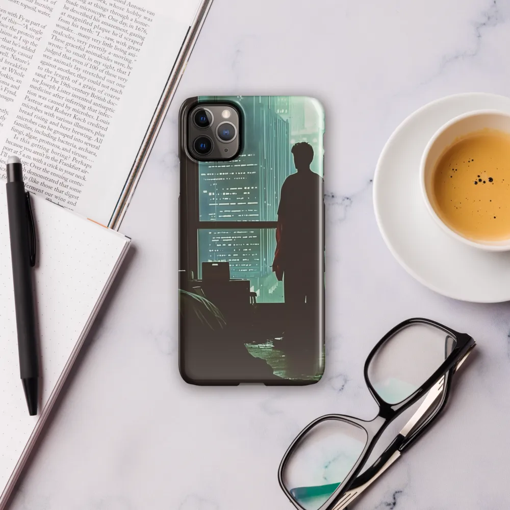 Silent Contemplation in a Futuristic Dystopia | Phone Case |  11 Pro Max | Snap Case | Glossy