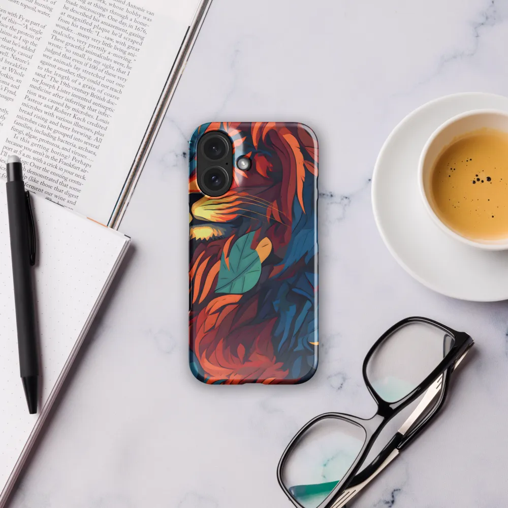 Harmony of Strength: The Lion and Nature | Phone Case |  16 | Snap Case | Glossy