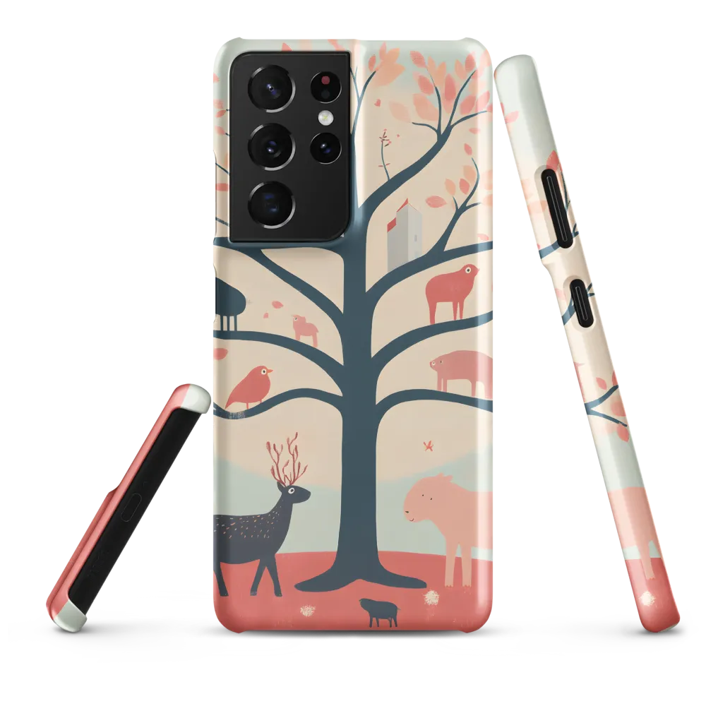 Whimsical Tree with Playful Creatures