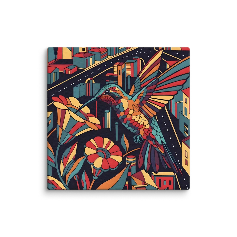 Urban Hummingbird 
 Canvas | 18″x 18″