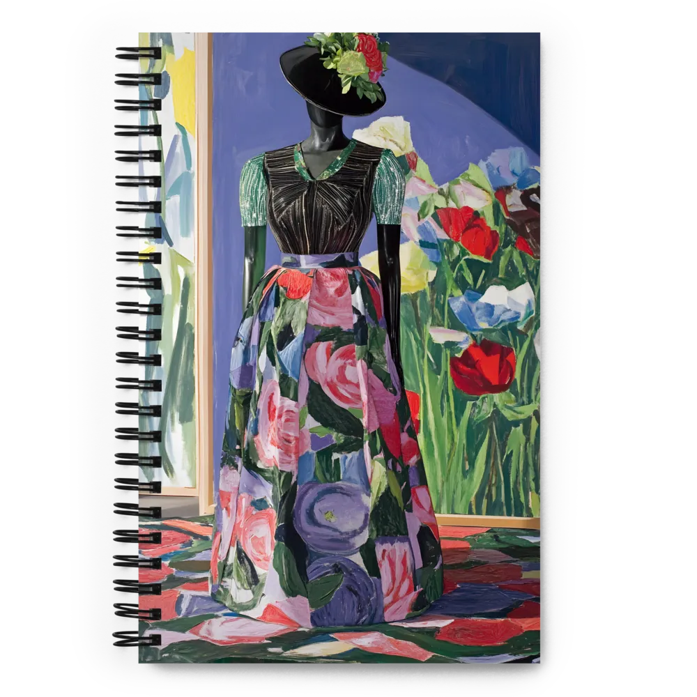 Floral Fantasy: A Celebration of Color and Style | Spiral Notebook