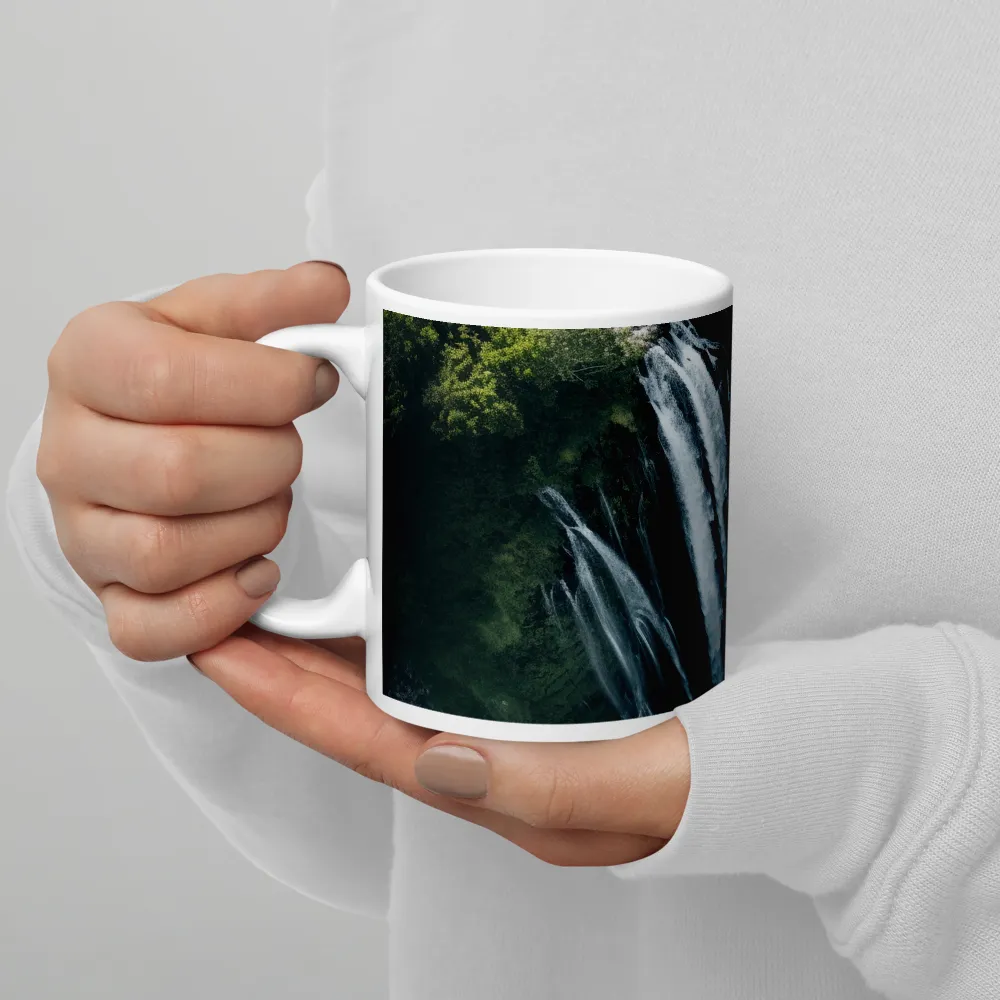 Nature's Power: The Cascading Waterfall | Mugs | Multiple Sizes & Colors