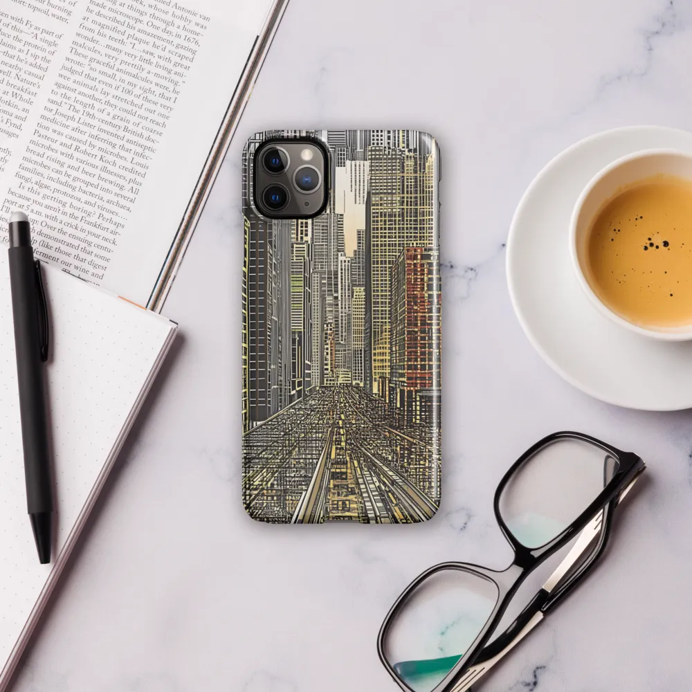 Urban Symphony: The Golden Grid | Phone Case |  11 Pro Max | Snap Case | Glossy