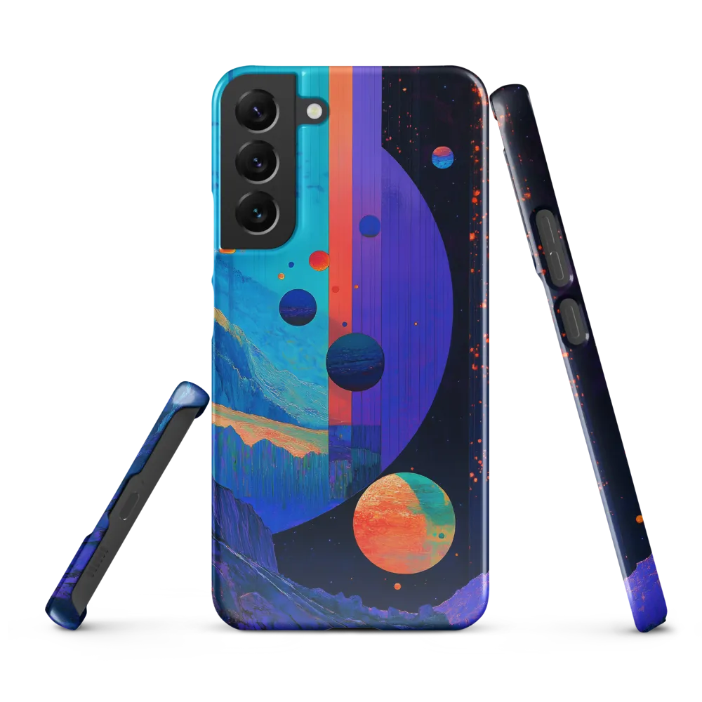 Celestial Harmony: A Surreal Exploration of Space | Phone Case |  S22 Plus | Snap Case | Glossy
