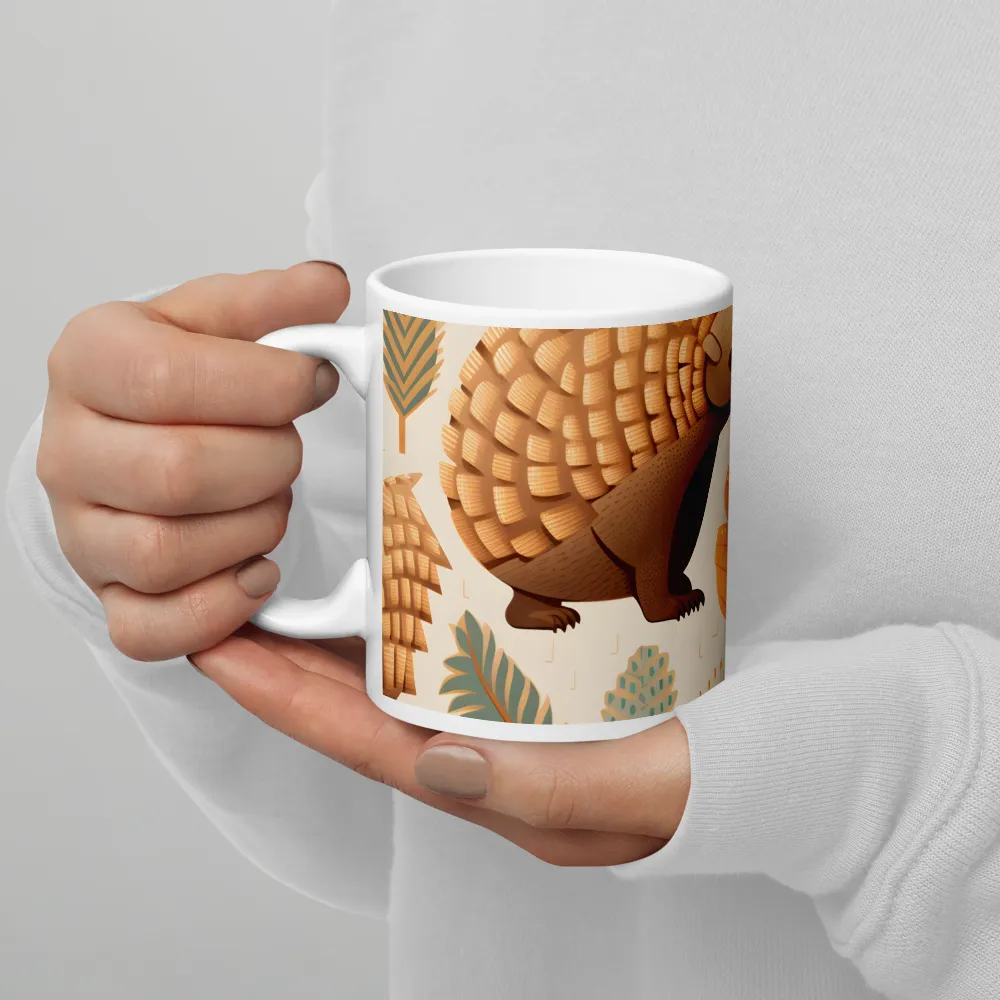 Pangolins in a Whimsical Habitat | Mugs | Multiple Sizes & Colors