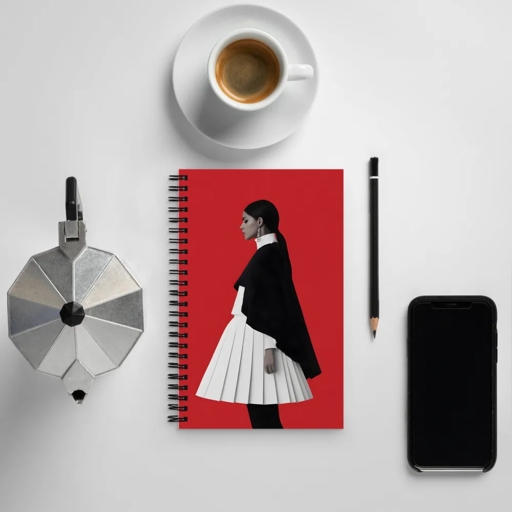 Elegance in Minimalism | Spiral Notebook