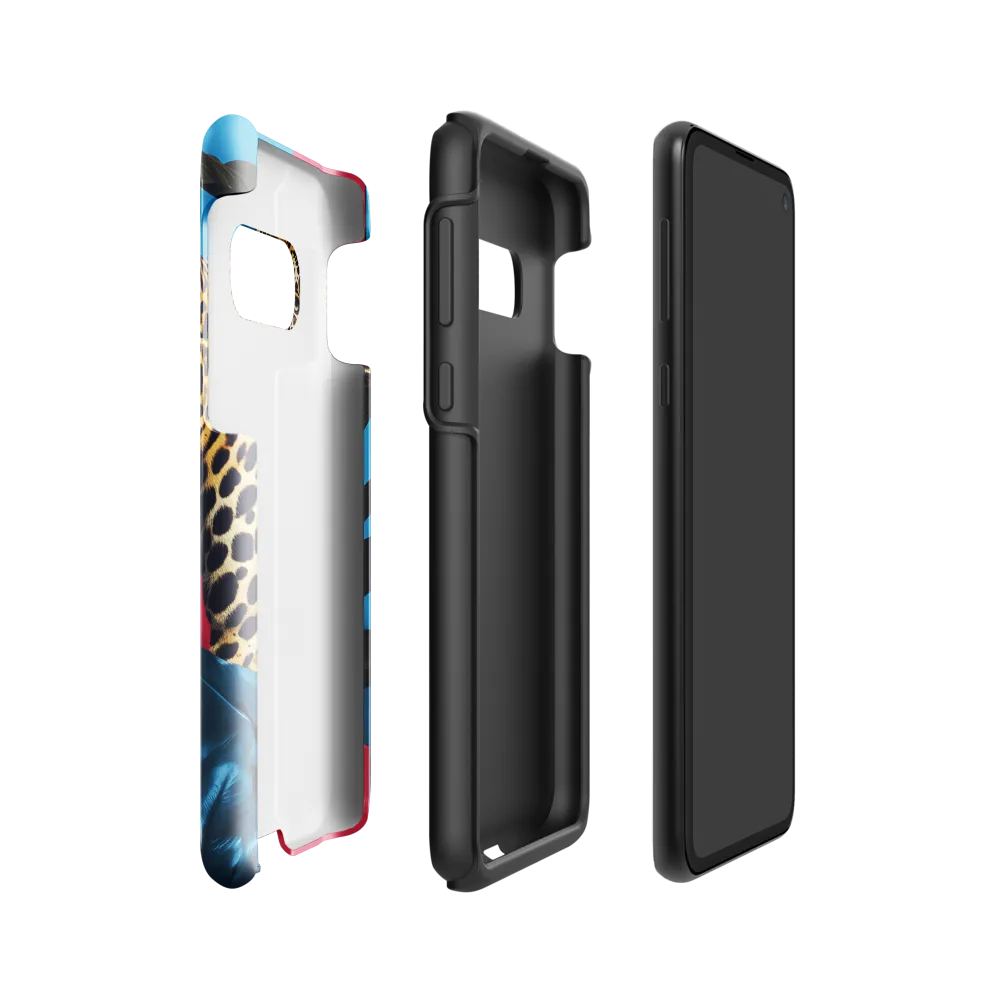 Playful Leopard in Vibrant Paradise