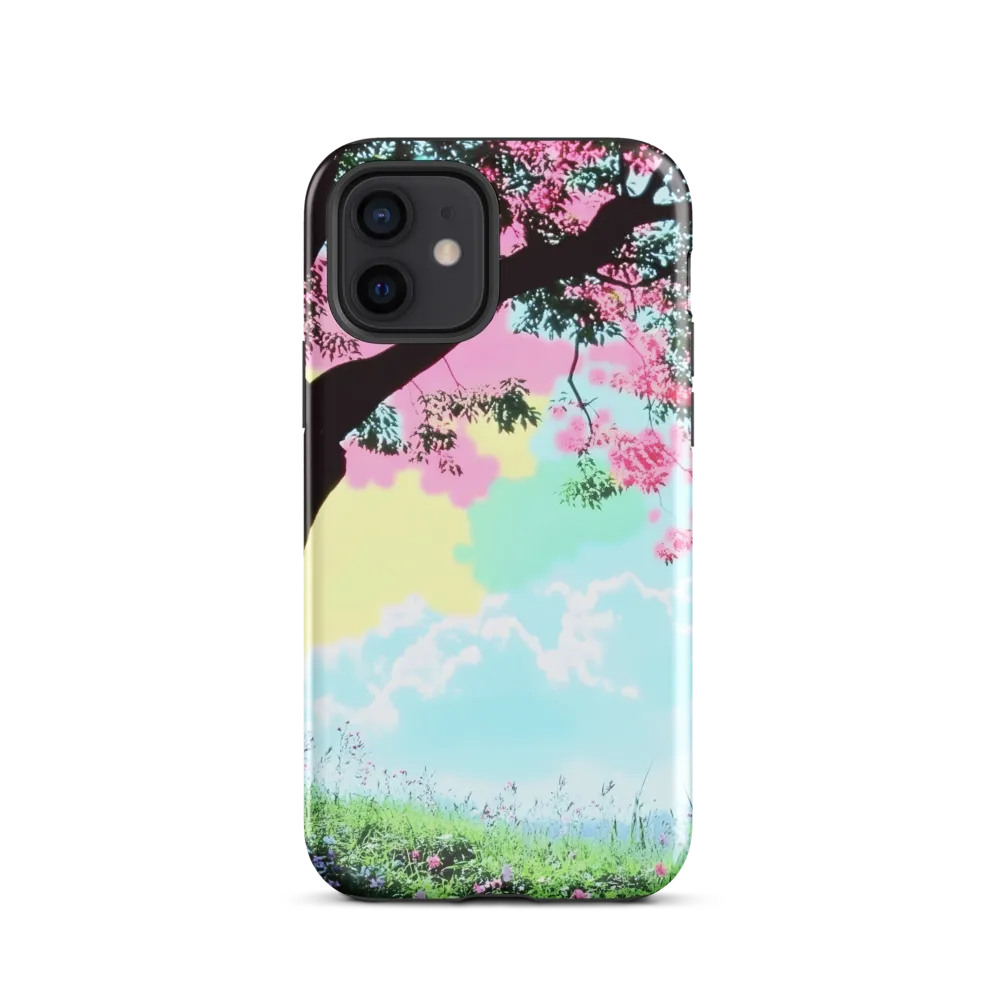 Pastel Dreams: A Surreal Tree Landscape