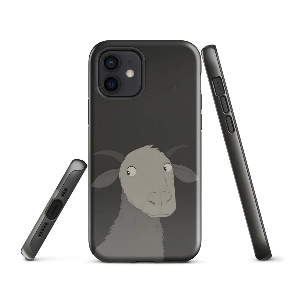 Whimsical Goat in Darkness