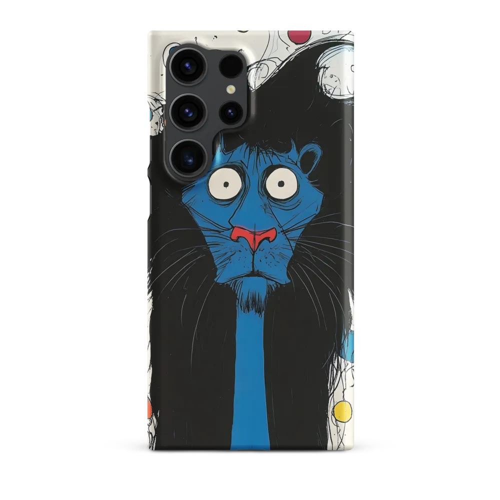 Whimsical Blue Lion