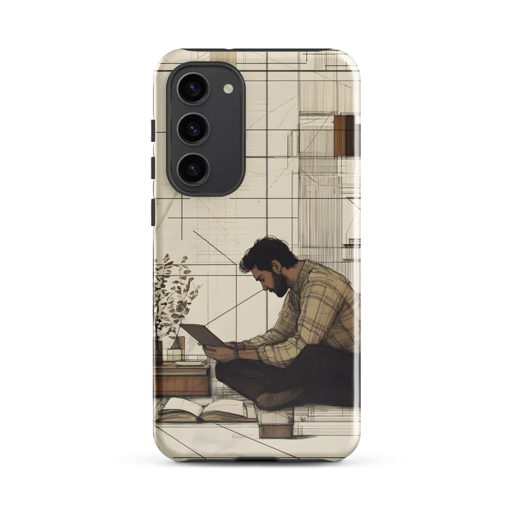 Quiet Reflections in Line | Phone Case |  S23 Plus | Tough Case | Glossy