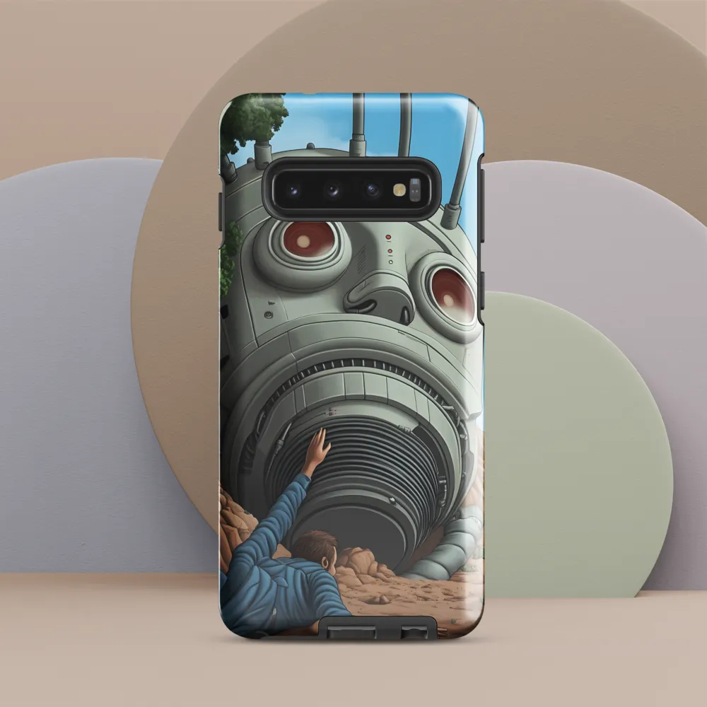 The Descent into Technological Abyss | Phone Case |  S10 | Tough Case | Glossy