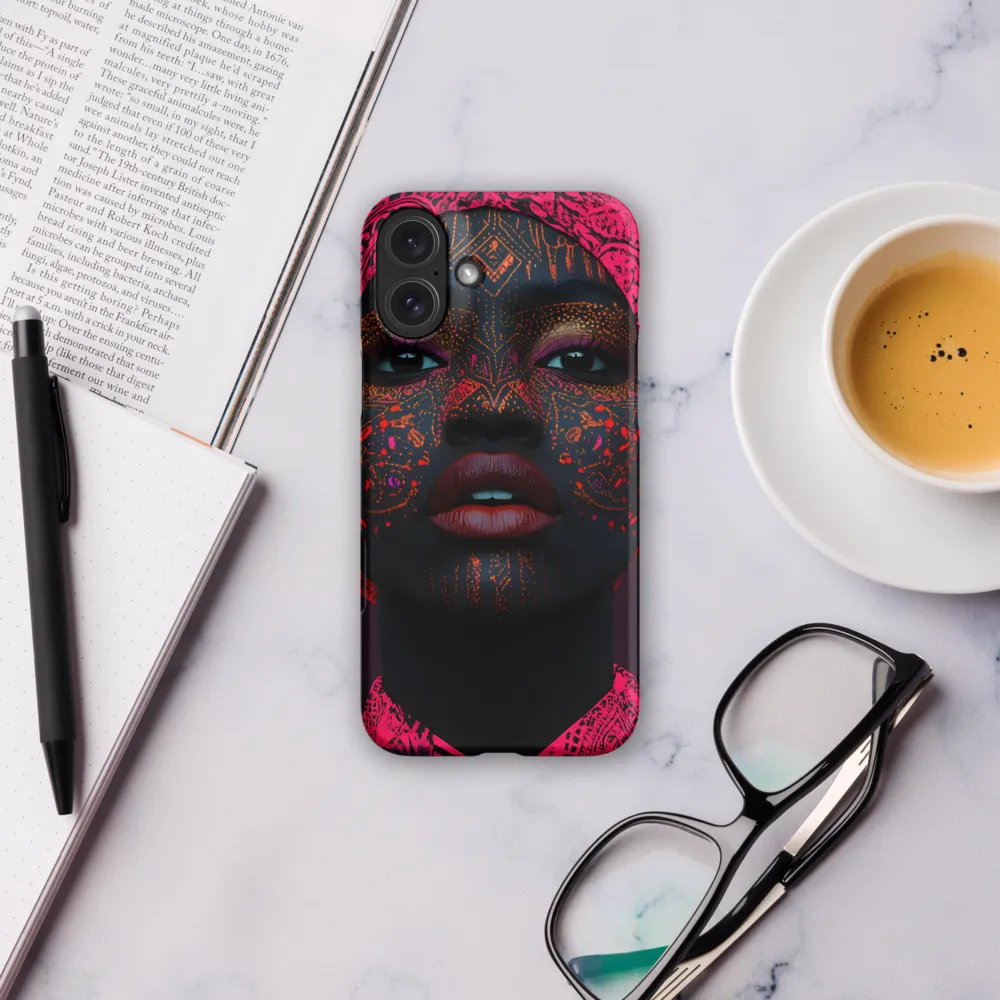 Neon Adornments: A Portrait of Cultural Expression
