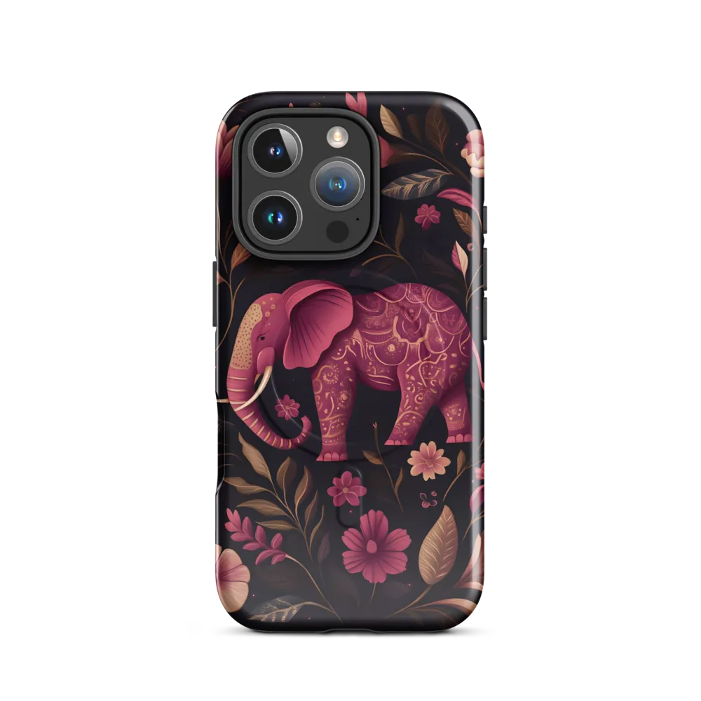 Elegance in Bloom: The Enchanted Elephant | Phone Case |  16 Pro | MagSafe® Tough Case | Glossy