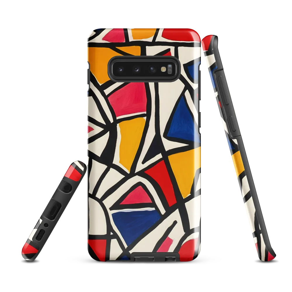 Vibrant Geometric Harmony | Phone Case |  S10 Plus | Tough Case | Glossy