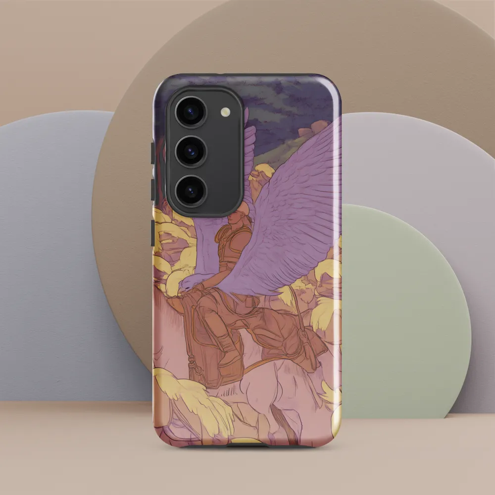 The Winged Guardian | Phone Case |  S23 | Tough Case | Glossy