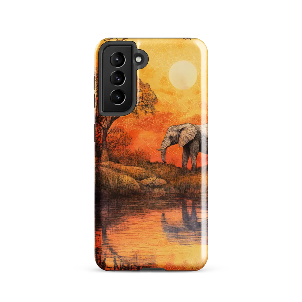 Elephant's Serenity at Dusk