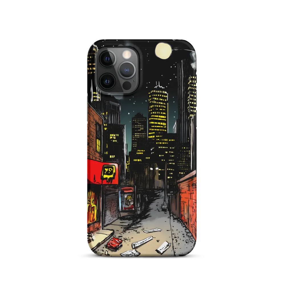 Nocturnal Cityscape: The Hidden Alley | Phone Case |  12 Pro | Snap Case | Matte