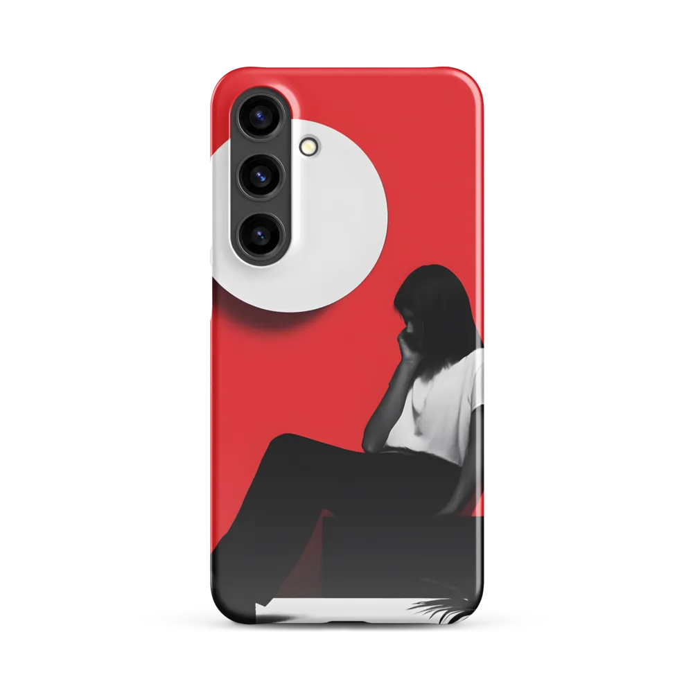 Contemplation in Red | Phone Case |  S24 Plus | Snap Case | Glossy