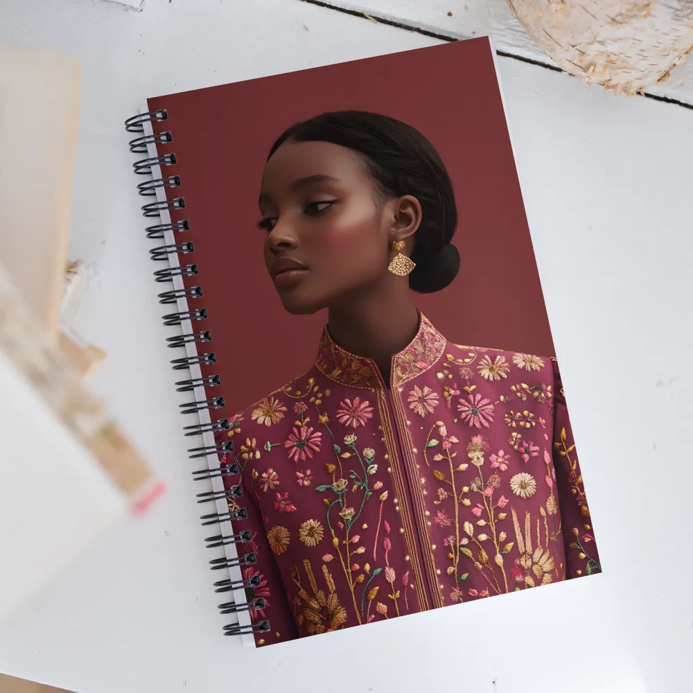 Elegance Embodied: A Traditional Fashion Statement | Spiral Notebook