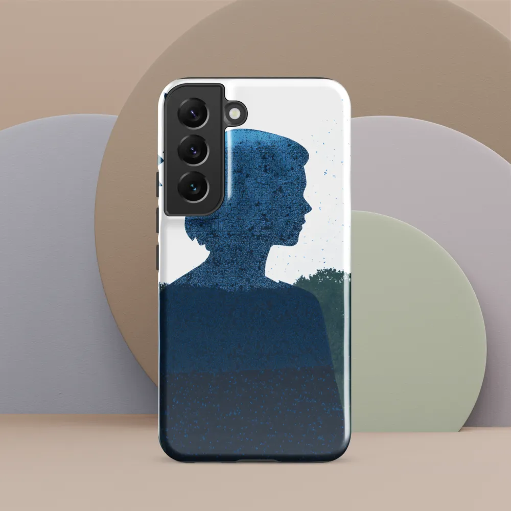 Blue Contemplation | Phone Case |  S22 | Tough Case | Glossy