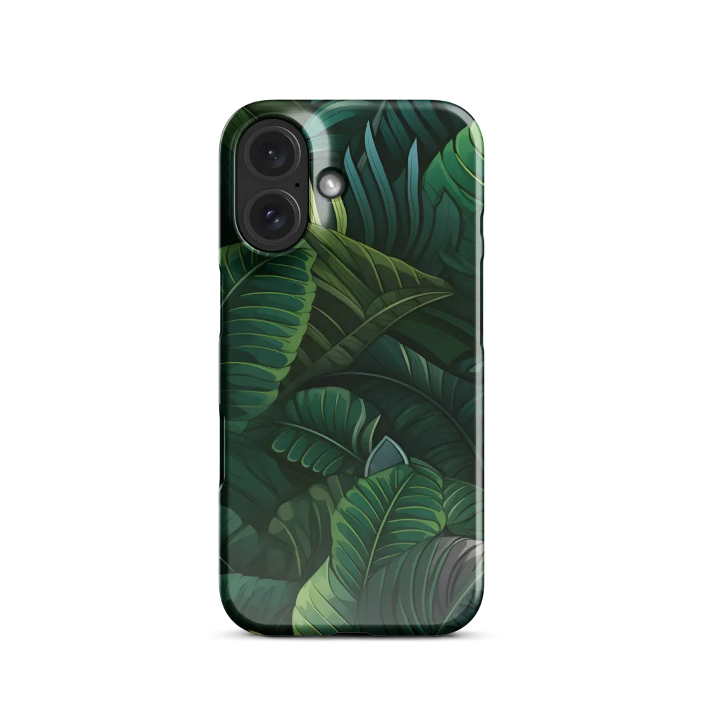 Lush Canopy: A Tropical Foliage Study | Phone Case |  16 | Snap Case | Glossy