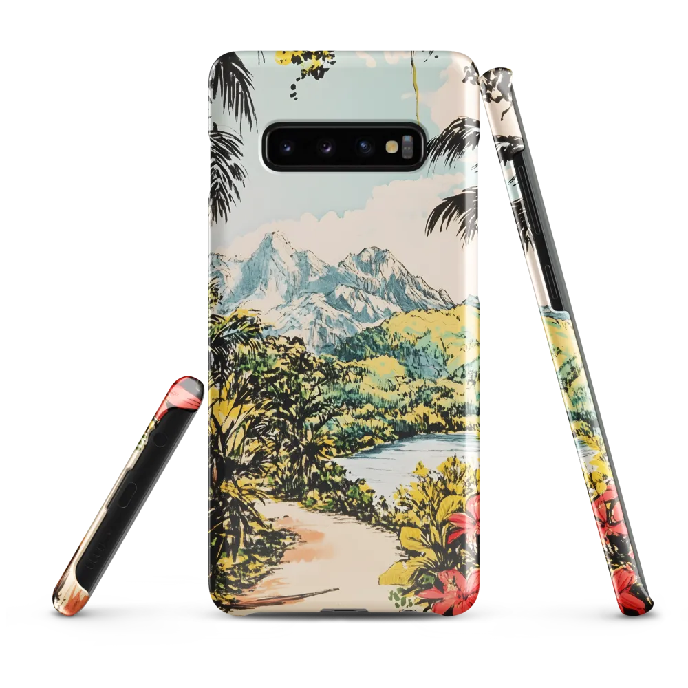 Tropical Serenity | Phone Case |  S10 Plus | Snap Case | Glossy