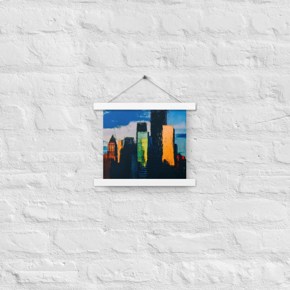 Reflections of Tranquility | Poster With White Wood Hanger | 10″×10″