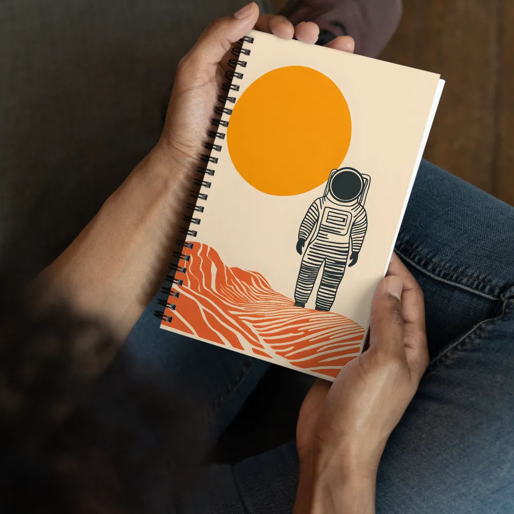 Solitude in Space | Spiral Notebook