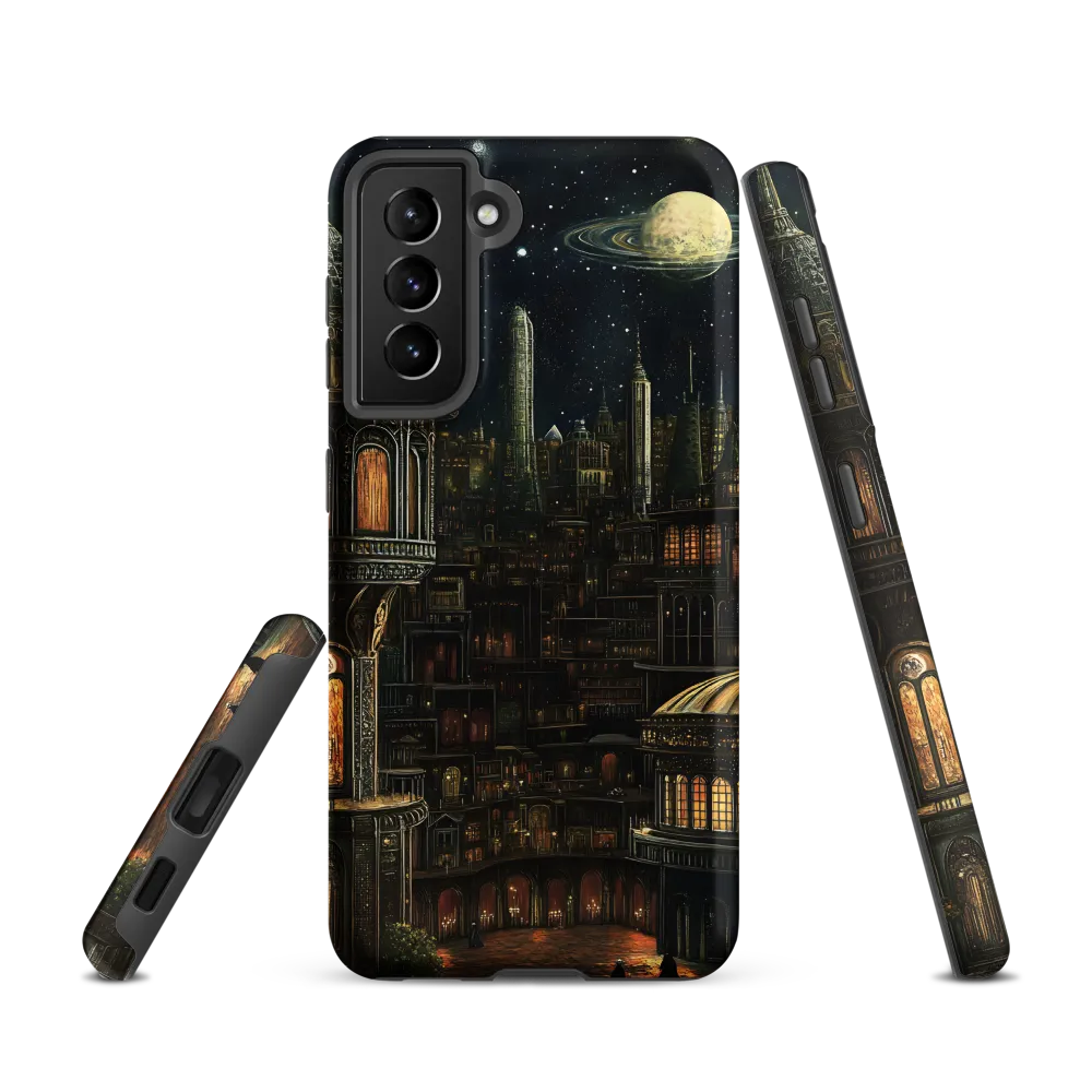 Celestial Enigma: A Surreal Cityscape