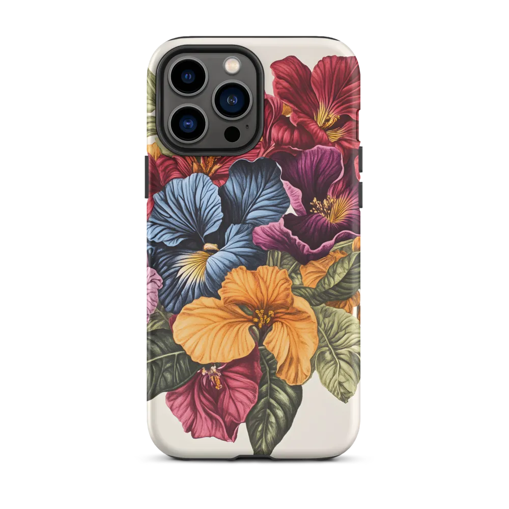 Floral Symphony in Color | Phone Case |  13 Pro Max | Tough Case | Matte