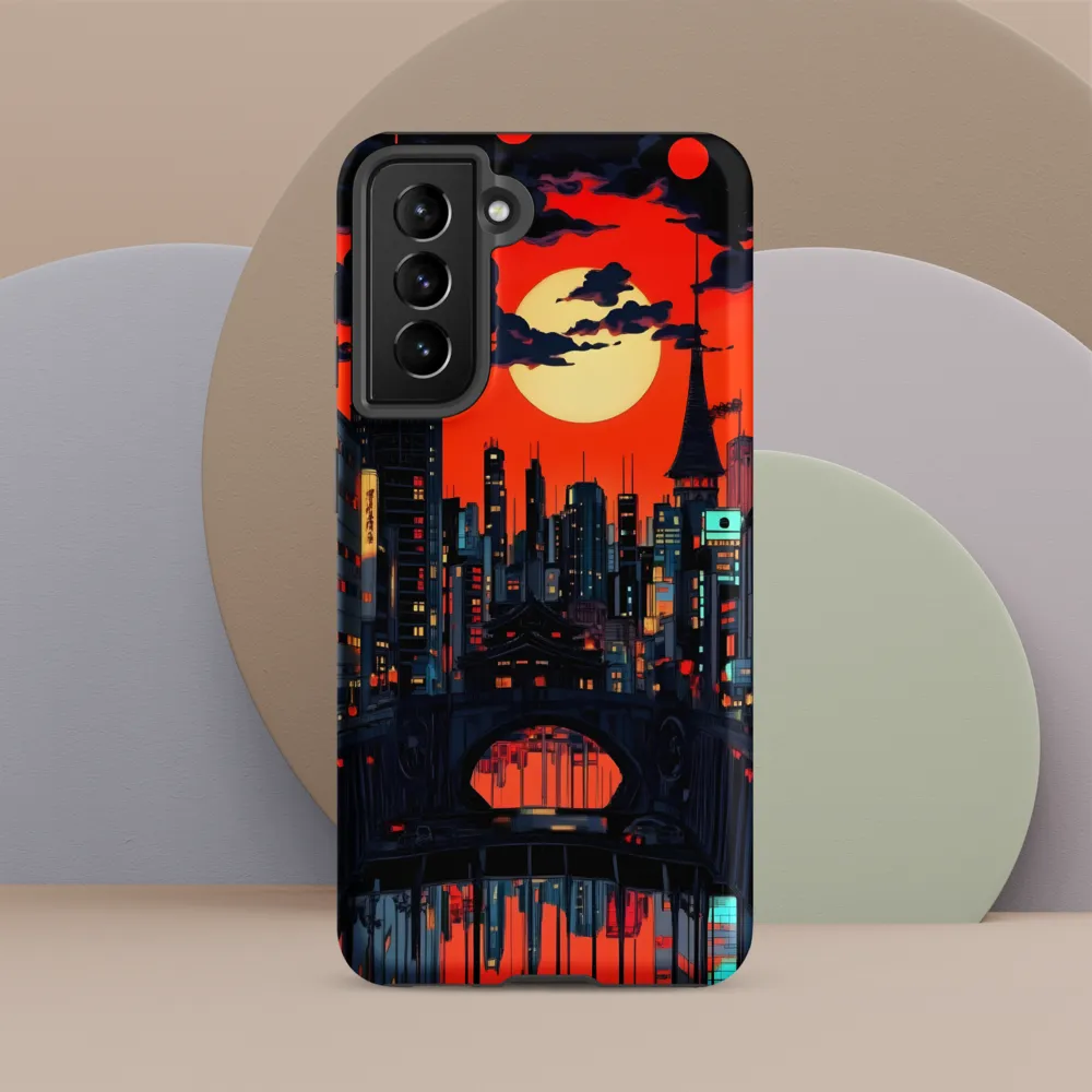 Nightfall in a Neon City