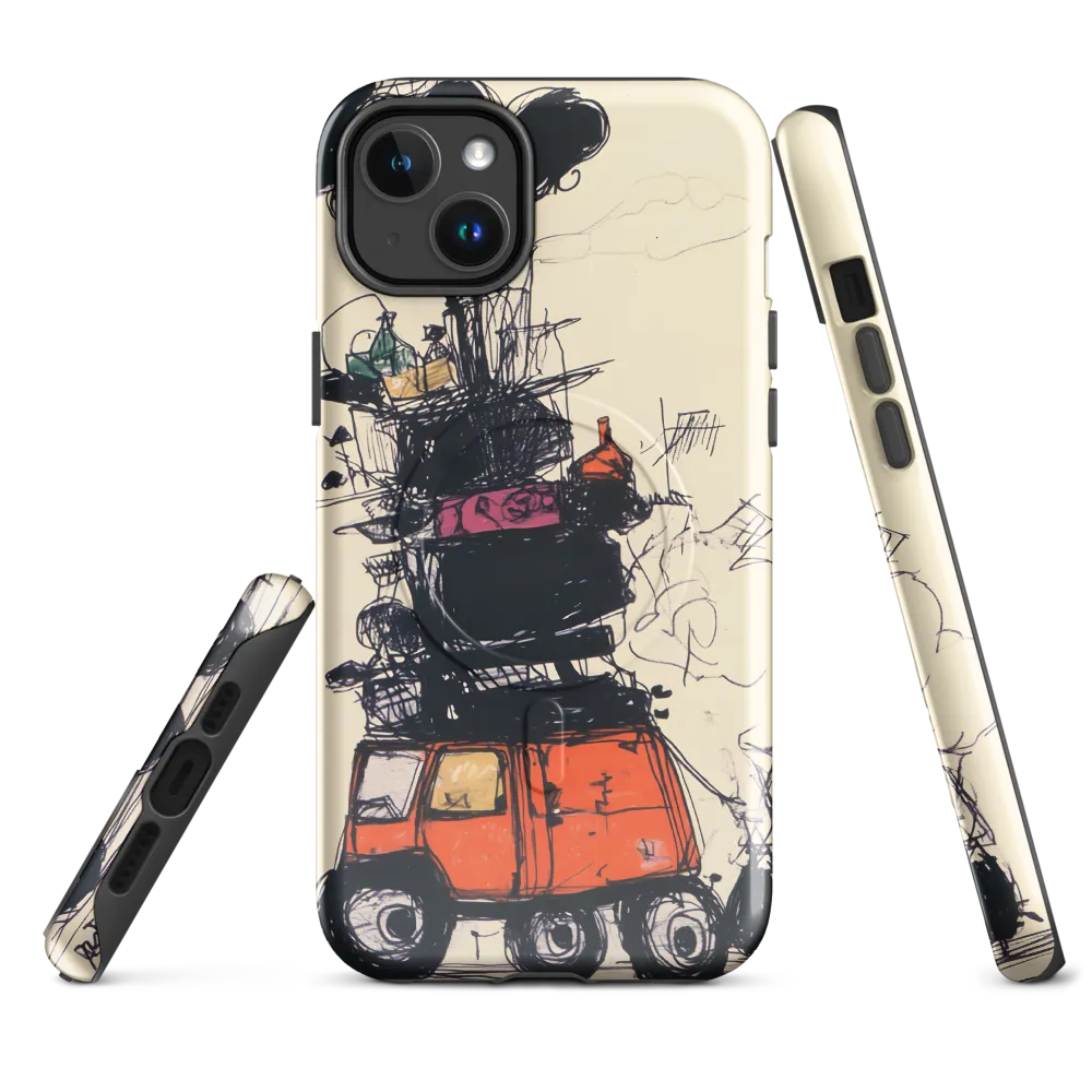 The Whimsical Hauler | Phone Case |  14 Plus | MagSafe® Tough Case | Glossy