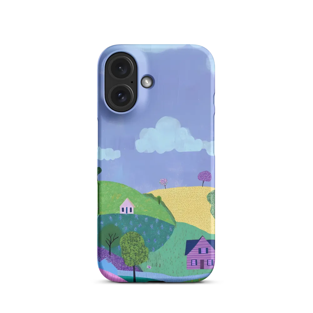 Whimsical Hills and Quaint Homes | Phone Case |  16 | Snap Case | Matte