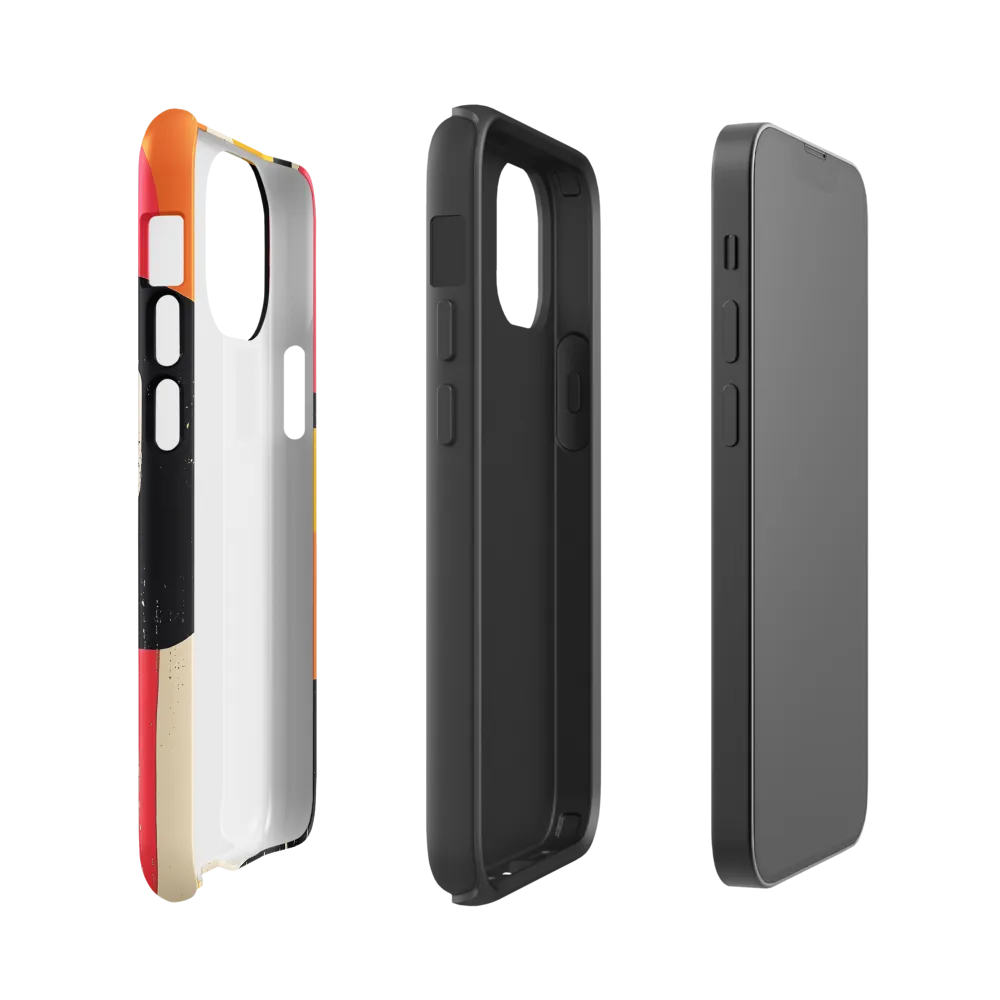 Colorful Curves: Numbers in Harmony | Phone Case |  13 mini | Tough Case | Glossy