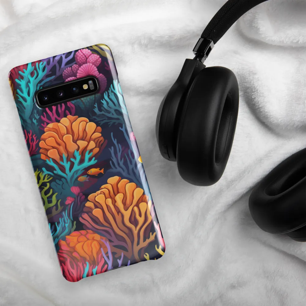 Underwater Harmony: A Coral Reef Wonderland | Phone Case |  S10 Plus | Snap Case | Glossy